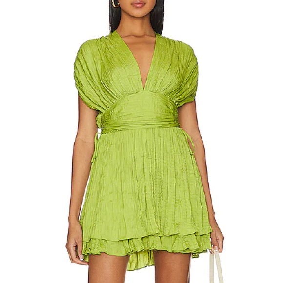 Free People Bonny Mini Dress (Medium) - Lime Green - Picture 2 of 7